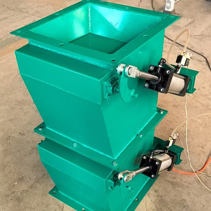 氣動(dòng)雙層翻板閥